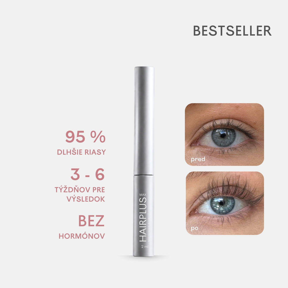 HAIRPLUS MAX mini 2 ml – sérum na rast mihalníc a obočia
