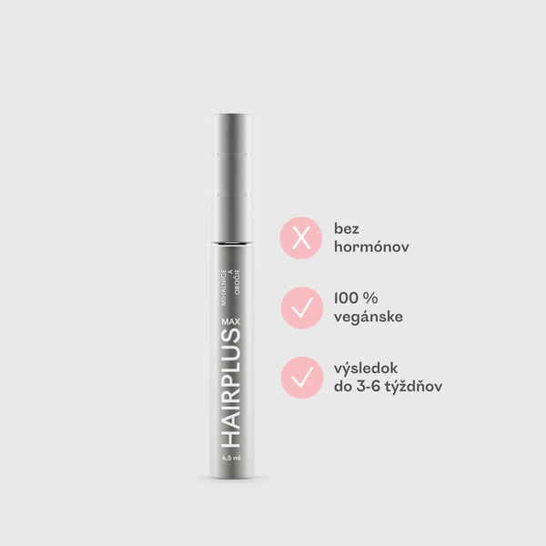 HAIRPLUS MAX 4,5 ml – sérum na rast mihalníc a obočia