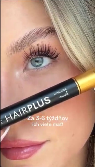 HAIRPLUS 4,5 ml - najznámejšie sérum na rast mihalníc a obočia