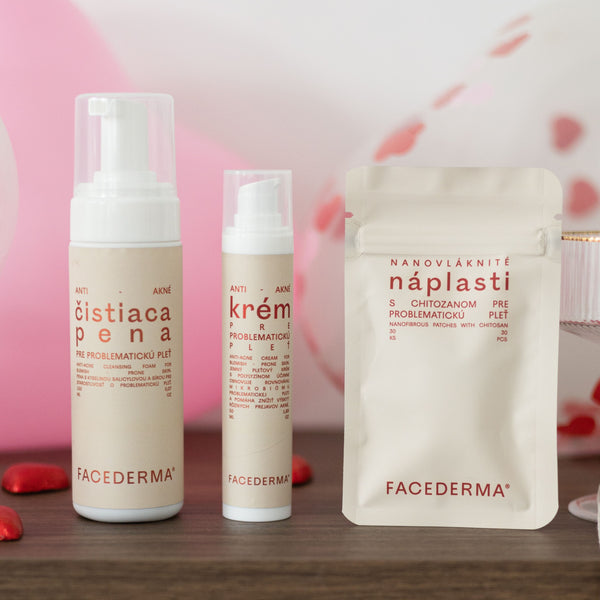 ANTI-AKNÉ SET pre problematickú pleť: Čistiaca pena + Krém + Náplasti