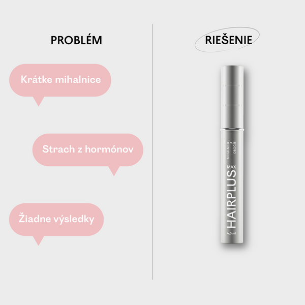 HAIRPLUS MAX 4,5 ml – sérum na rast mihalníc a obočia