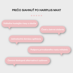HAIRPLUS MAX 4,5 ml – sérum na rast mihalníc a obočia