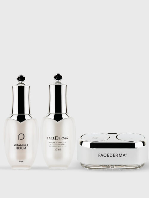 SET KOMPLETNEJ STAROSTLIVOSTI: DUO balenie krémov + Hyalurónové sérum + Sérum s vit. A